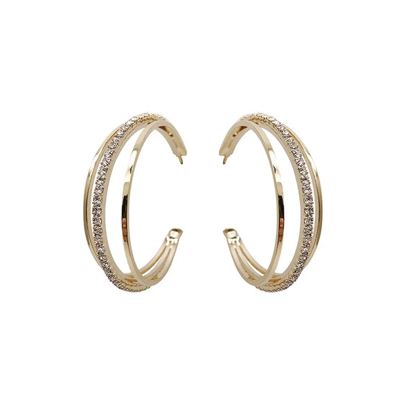 1 Pair Fashion Geometric Plating Alloy Earrings