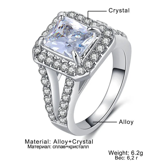 Fashion Geometric Alloy Rhinestones Women'S Rings