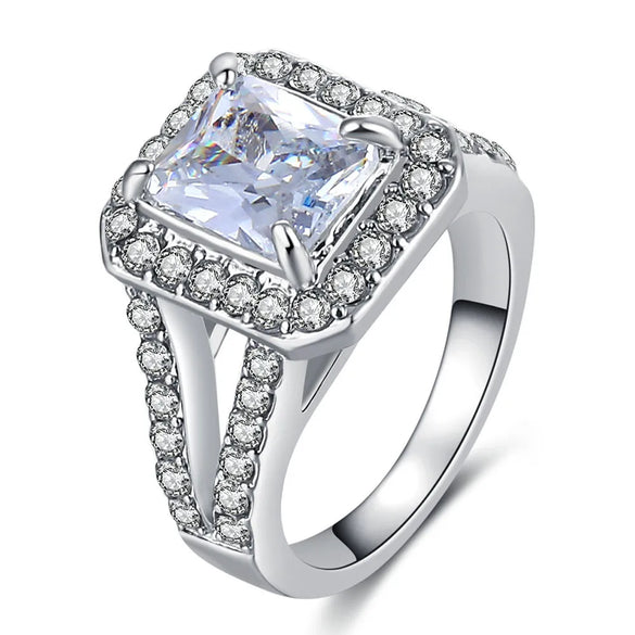 Fashion Geometric Alloy Rhinestones Women'S Rings