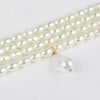 Fashion Geometric Beaded Pearl Necklace With Multilayer Chain And Pearl Shaped Pendant For Women