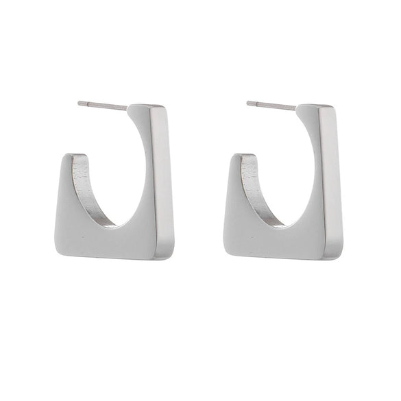 Fashion Geometric Cold Style Stainless Steel Women's Earrings