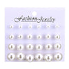 Fashion Geometric Color Round Electroplated Imitation Pearl Alloy Women's Earrings