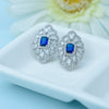 Fashion Geometric Copper Crystal Earrings For Women Electroplated Statement Earrings Wholesale