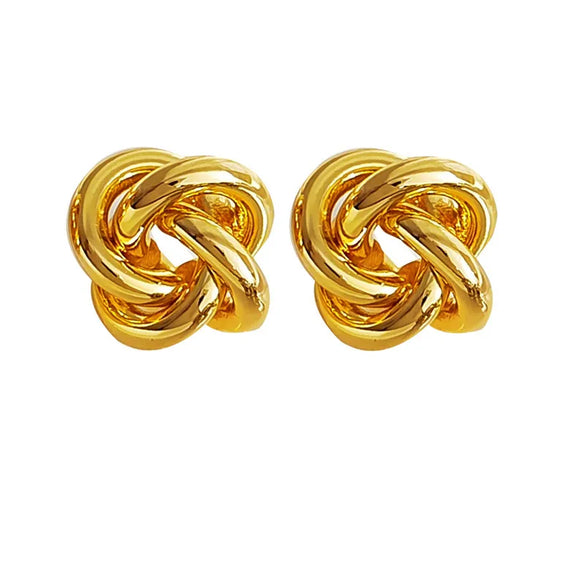 Fashion Geometric Copper Ear Studs Plating Copper Earrings