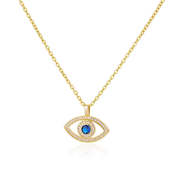 Fashion Geometric Copper Micropaved Zircon Cross Pendant Women's Necklace With Electroplating And Water Wave Chain