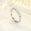 Fashion Geometric Copper Plating Zircon Open Ring