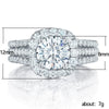 Fashion Geometric Copper Ring With Zirconia For Women