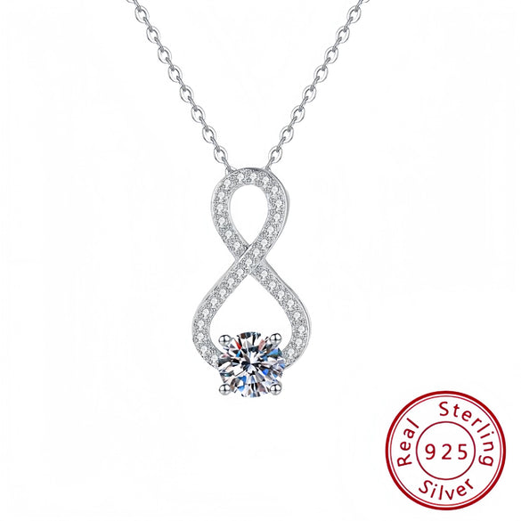 Fashion Geometric Design S925 Sterling Silver Clavicle Necklace With Joker Design Sense