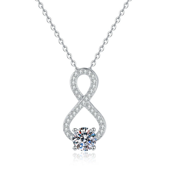 Fashion Geometric Design S925 Sterling Silver Clavicle Necklace With Joker Design Sense