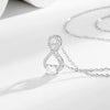 Fashion Geometric Design S925 Sterling Silver Clavicle Necklace With Joker Design Sense