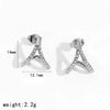 Fashion Geometric Dot Diamond Stainless Steel Women's Earrings