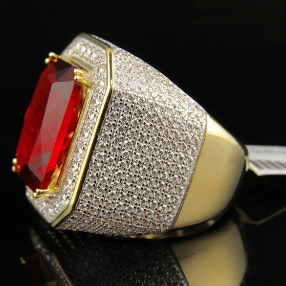 Fashion Geometric Drop Shape Diamond Ring In Brass And White Steel For Women And Unisex Jewelry