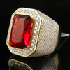 Fashion Geometric Drop Shape Diamond Ring In Brass And White Steel For Women And Unisex Jewelry
