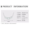 Fashion Geometric Fourleaf Clover Moissanite Pendant Necklace Set With Diamonds S925 Silver Plated K18 Gold For Women