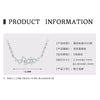 Fashion Geometric Fourleaf Clover Moissanite Pendant Necklace Set With Diamonds S925 Silver Plated K18 Gold For Women