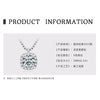Fashion Geometric Fourleaf Clover Moissanite Pendant Necklace Set With Diamonds S925 Silver Plated K18 Gold For Women