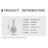 Fashion Geometric Fourleaf Clover Moissanite Pendant Necklace Set With Diamonds S925 Silver Plated K18 Gold For Women