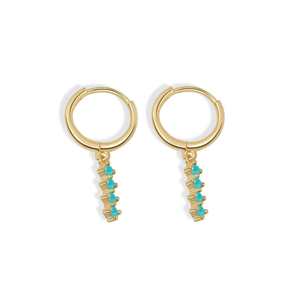 Fashion Geometric Inlaid Diamond Style S925 Sterling Silver Circle Earrings For Women With Modern Minimalist Design