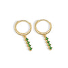 Fashion Geometric Inlaid Diamond Style S925 Sterling Silver Circle Earrings For Women With Modern Minimalist Design