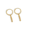 Fashion Geometric Inlaid Diamond Style S925 Sterling Silver Circle Earrings For Women With Modern Minimalist Design