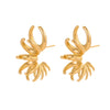 Fashion Geometric Irregular Lines Stainless Steel Electroplated Women's Earrings