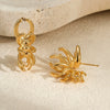Fashion Geometric Irregular Lines Stainless Steel Electroplated Women's Earrings