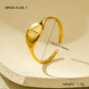 Fashion Geometric Irregular Titanium Steel Electroplated Women's Ring