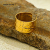 Fashion Geometric Irregular Titanium Steel Electroplated Women's Ring