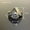 Fashion Geometric Ladder Square Irregular Ring Copper With Zirconia For Women