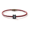 Fashion Geometric Magnet Woven Bracelet Pu Material For Men And Women