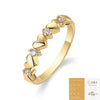 Fashion Geometric Moissanite Inlaid 925 Silver Ring For Women