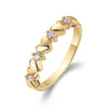 Fashion Geometric Moissanite Inlaid 925 Silver Ring For Women