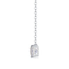 Fashion Geometric Moissanite Inlaid 925 Silver Women's Necklace