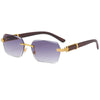 Fashion Geometric Pc Square Frameless Women'S Sunglasses