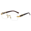 Fashion Geometric Pc Square Frameless Women'S Sunglasses