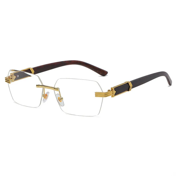 Fashion Geometric Pc Square Frameless Women'S Sunglasses
