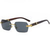Fashion Geometric Pc Square Frameless Women'S Sunglasses