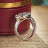 Fashion Geometric Rainbow Color Zircon Women's Copper Ring With Electroplating