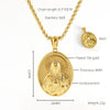 Fashion Geometric Religious Myth Figure Pendant Clavicle Chain Stainless Steel Titanium Steel Electroplated Unisex