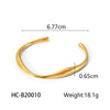 Fashion Geometric Shaped Irregular Stainless Steel Electroplated Female Bracelet