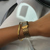 Fashion Geometric Shaped Irregular Stainless Steel Electroplated Female Bracelet