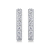 Fashion Geometric 925 Silver Moissanite Inlaid Women's Earrings