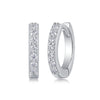 Fashion Geometric 925 Silver Moissanite Inlaid Women's Earrings