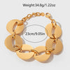 Fashion Geometric Stainless Steel Bracelet With Electroplating Design