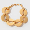 Fashion Geometric Stainless Steel Bracelet With Electroplating Design