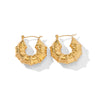 Fashion Geometric Stainless Steel Earrings Gold Plated Stainless Steel Earrings