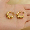 Fashion Geometric Stainless Steel Earrings Plating Stainless Steel Earrings 1 Pair