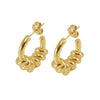 Fashion Geometric Stainless Steel Earrings Plating Stainless Steel Earrings 1 Pair