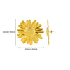 Fashion Geometric Stainless Steel Gold Electroplated Heartshaped Earrings