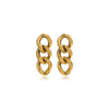Fashion Geometric Stainless Steel Gold Plated Drop Earrings 1 Pair